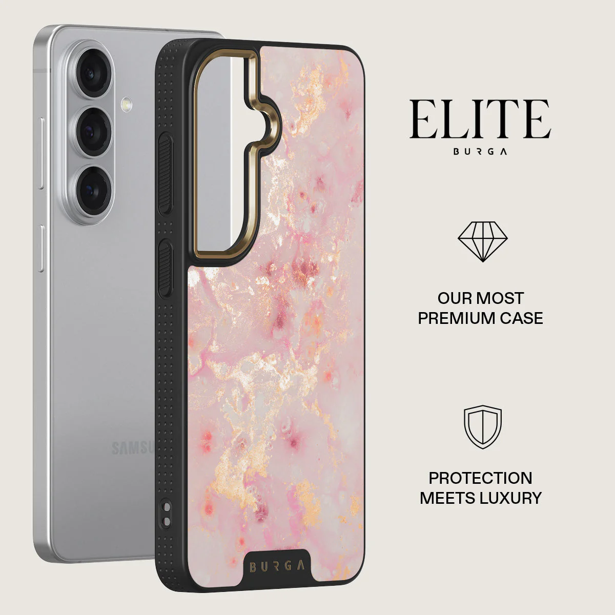 Golden Coral - Pink Samsung Galaxy S26 Plus Case - Image 6