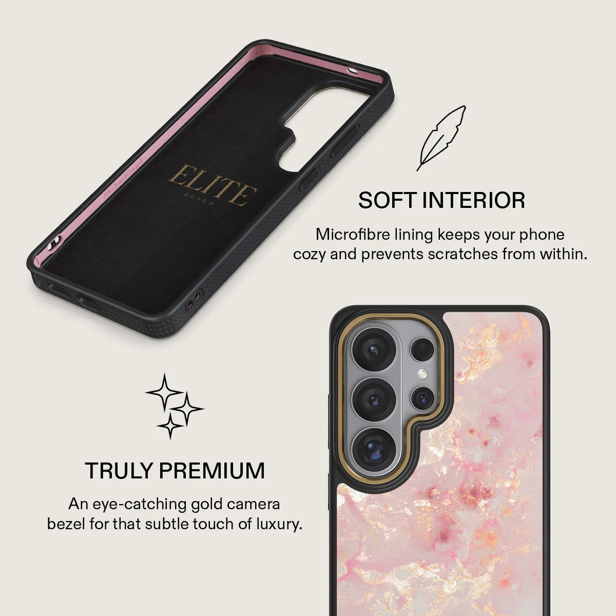 Golden Coral - Pink Samsung Galaxy S26 Ultra Case - Image 10