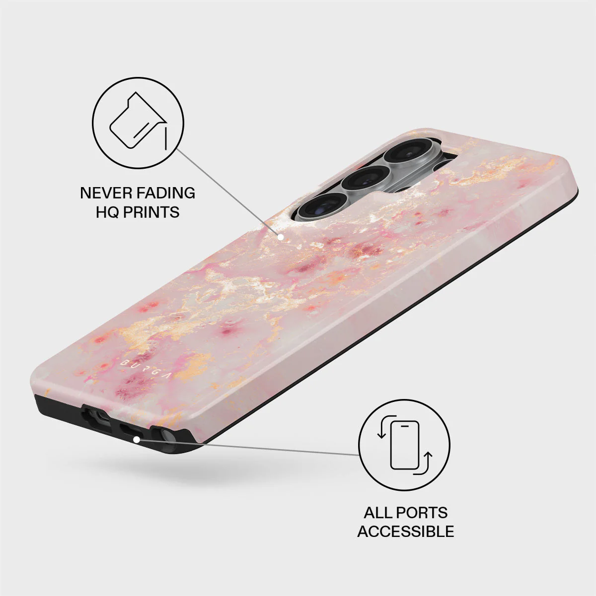 Golden Coral - Pink Samsung Galaxy S26 Ultra Case - Image 3