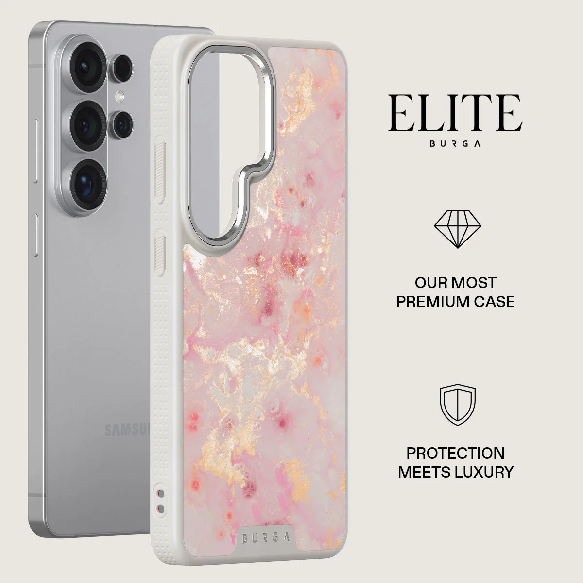 Golden Coral - Pink Samsung Galaxy S26 Ultra Case - Image 34