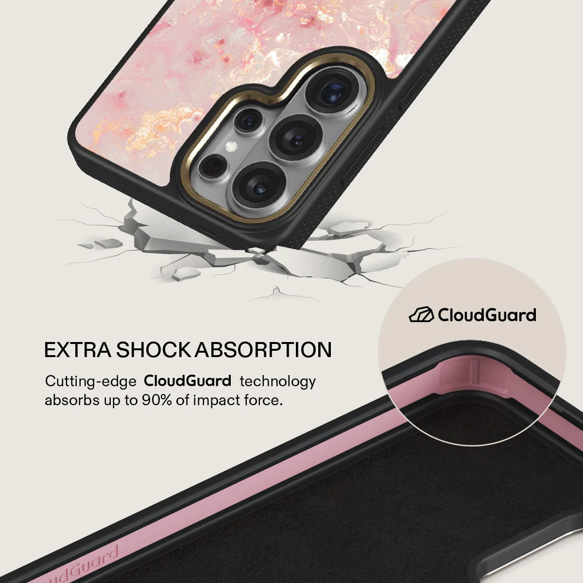 Golden Coral - Pink Samsung Galaxy S26 Ultra Case - Image 7