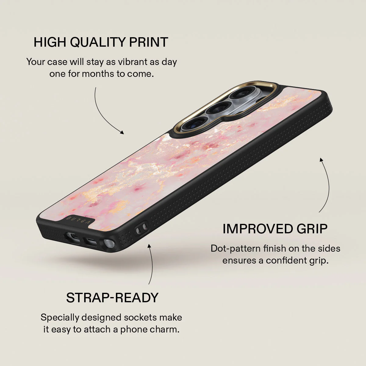 Golden Coral - Pink Samsung Galaxy S26 Ultra Case - Image 9