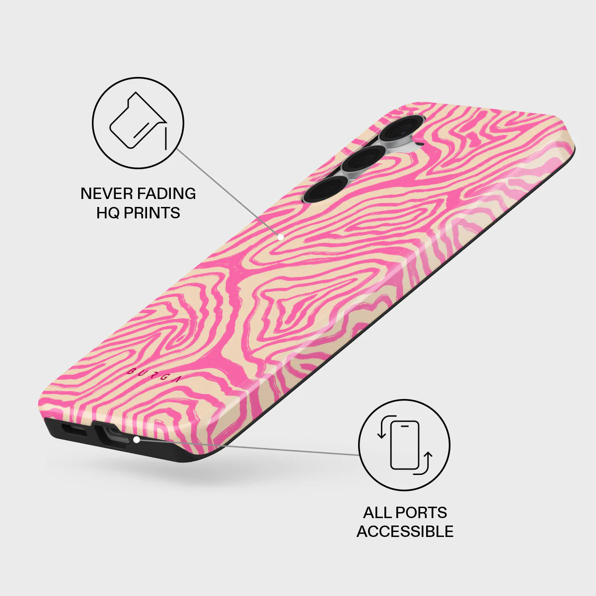 Pink Shores - Samsung Galaxy S25 FE Case - Image 3