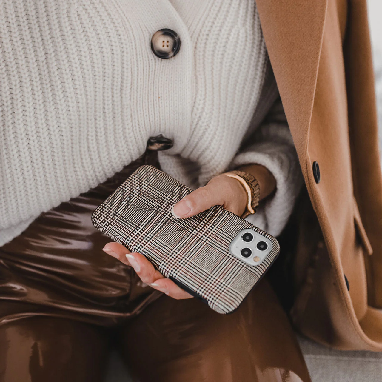 Favorite Coat - Plaid Samsung Galaxy A57 5G Case - Image 6
