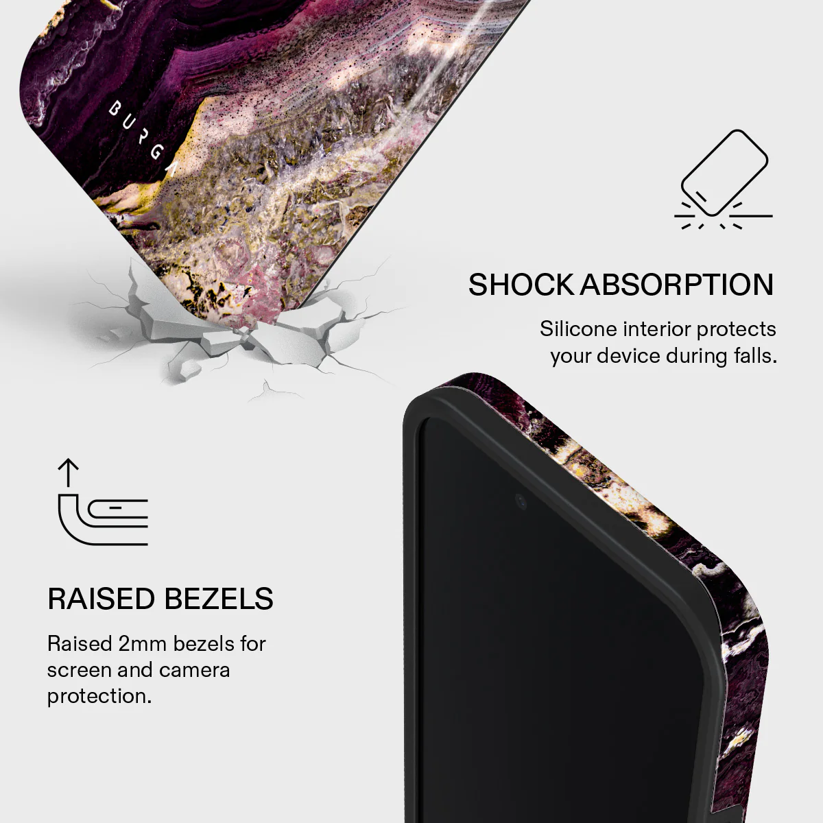 Purple Skies - Marble iPhone 17e Case - Image 4