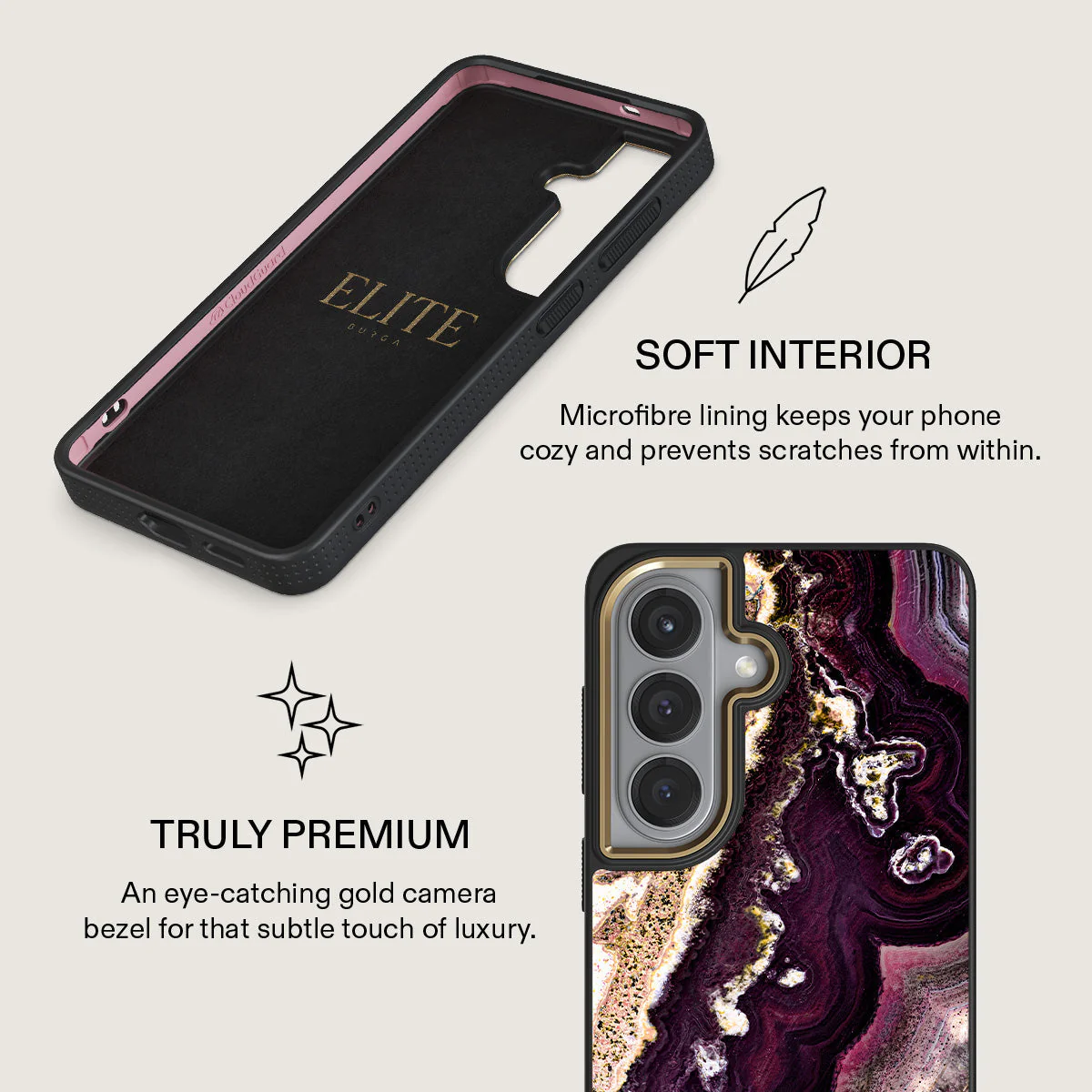 Purple Skies - Marble Samsung Galaxy S26 Case - Image 10