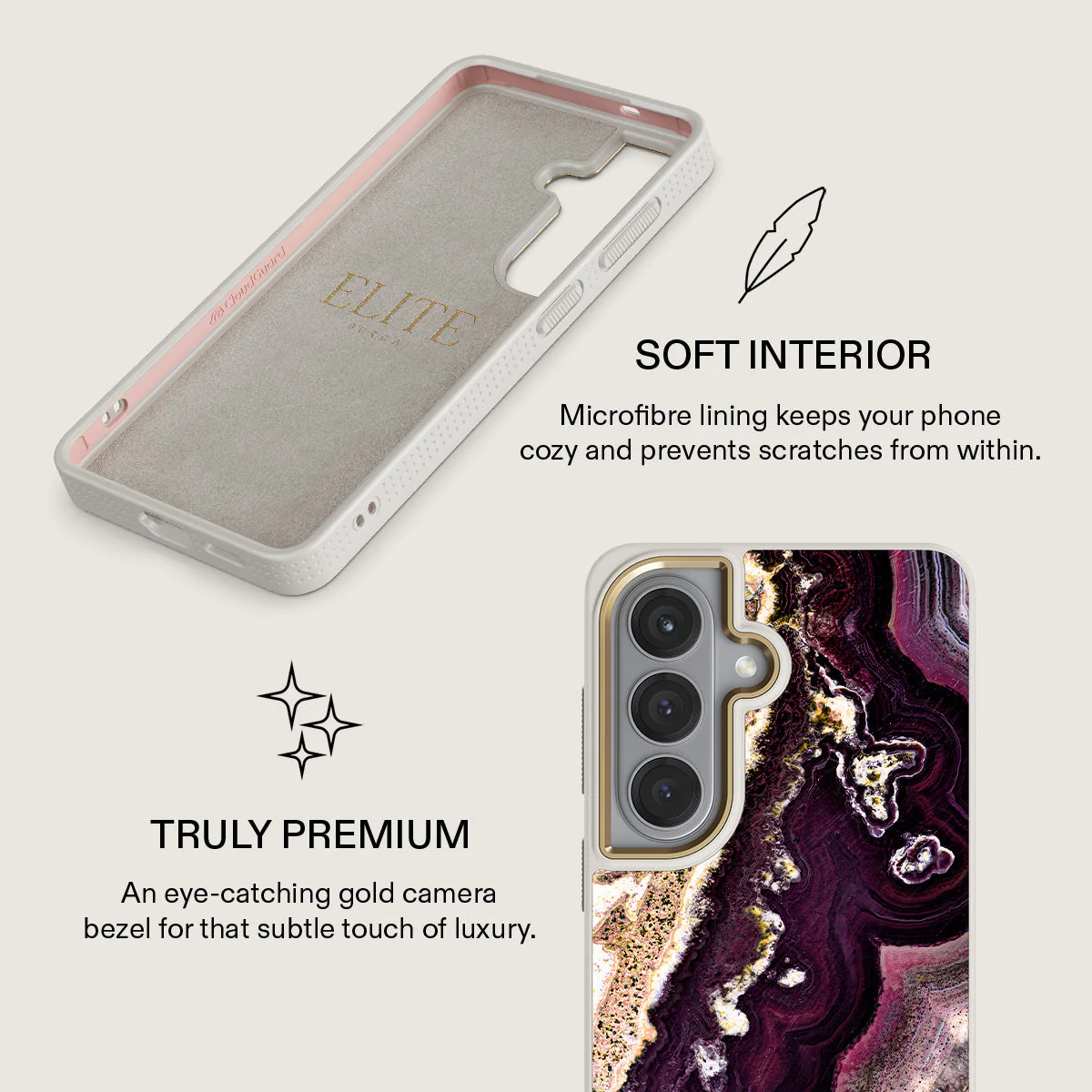 Purple Skies - Marble Samsung Galaxy S26 Case - Image 31