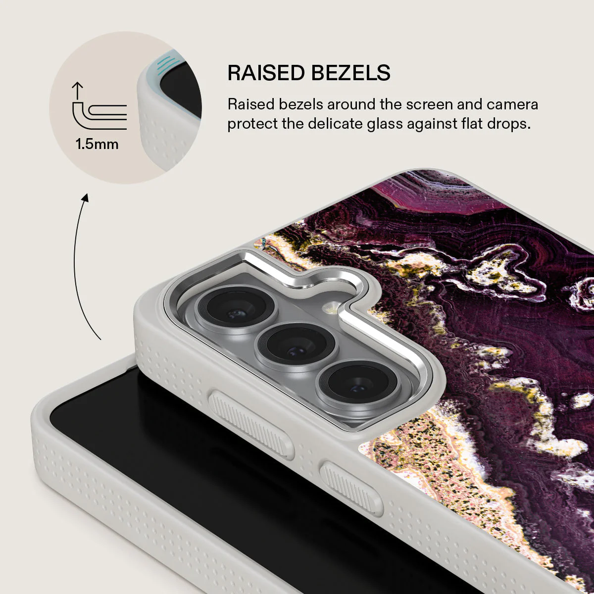 Purple Skies - Marble Samsung Galaxy S26 Case - Image 36