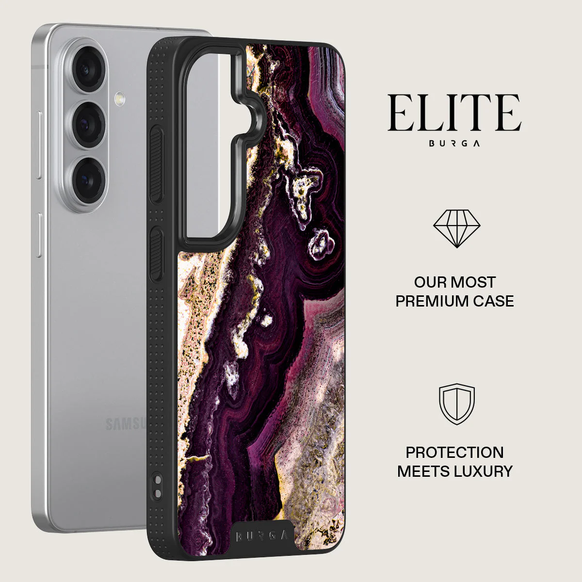 Purple Skies - Marble Samsung Galaxy S26 Plus Case - Image 13