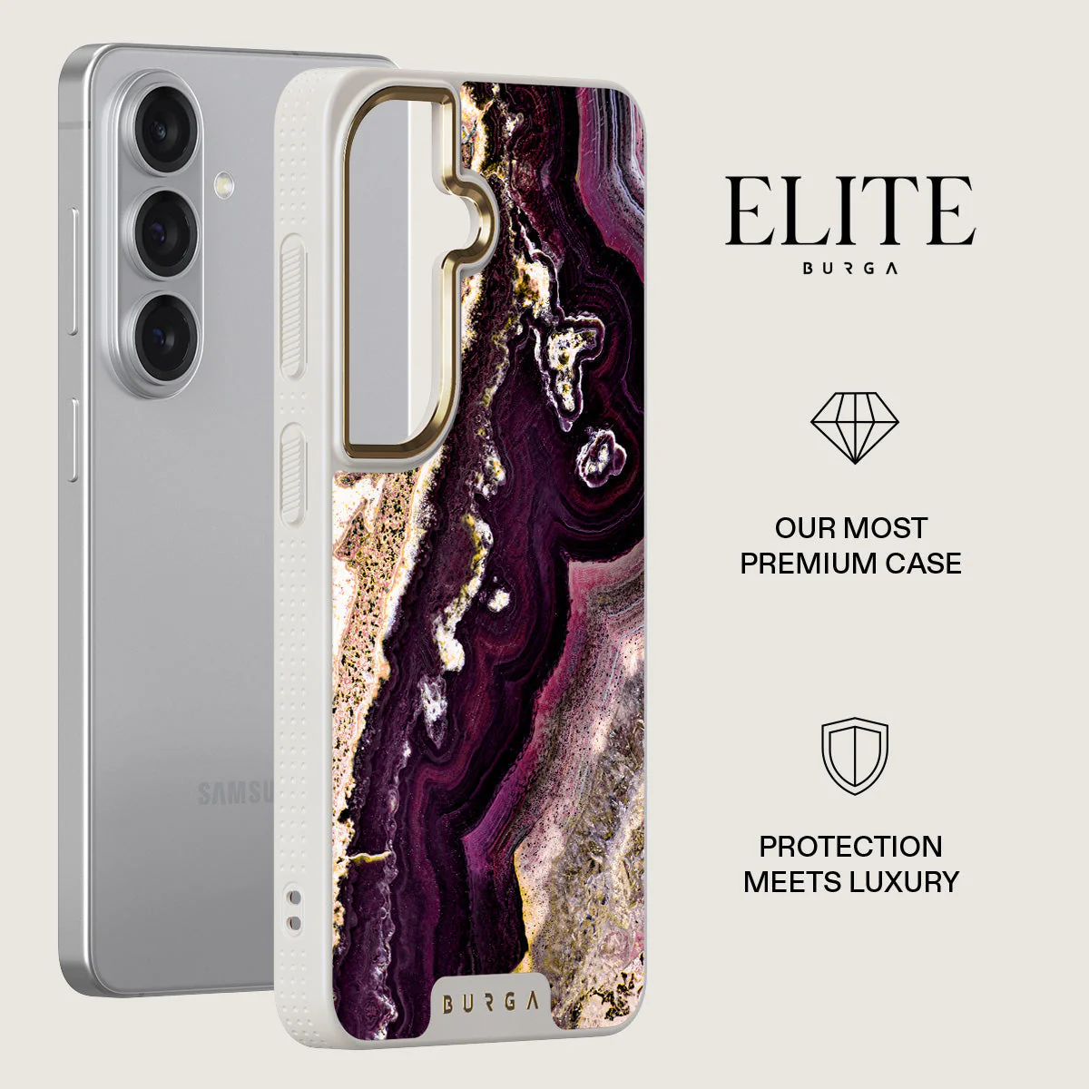 Purple Skies - Marble Samsung Galaxy S26 Plus Case - Image 27
