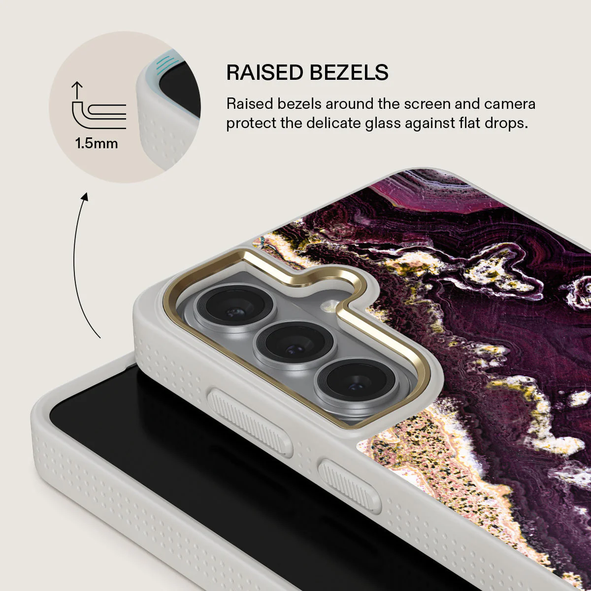 Purple Skies - Marble Samsung Galaxy S26 Plus Case - Image 29