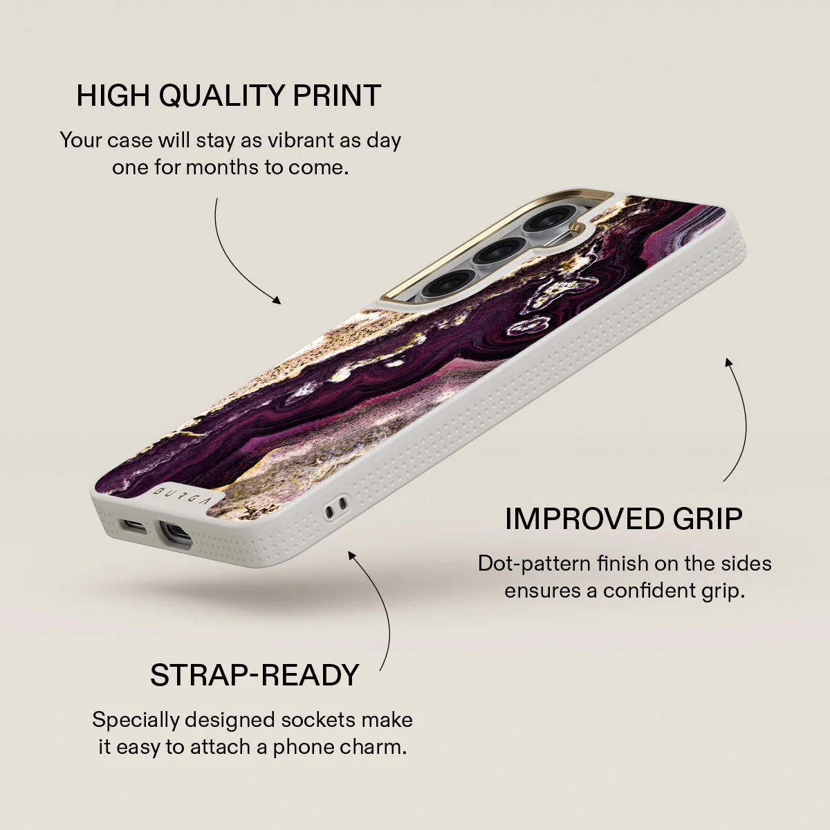 Purple Skies - Marble Samsung Galaxy S26 Plus Case - Image 30
