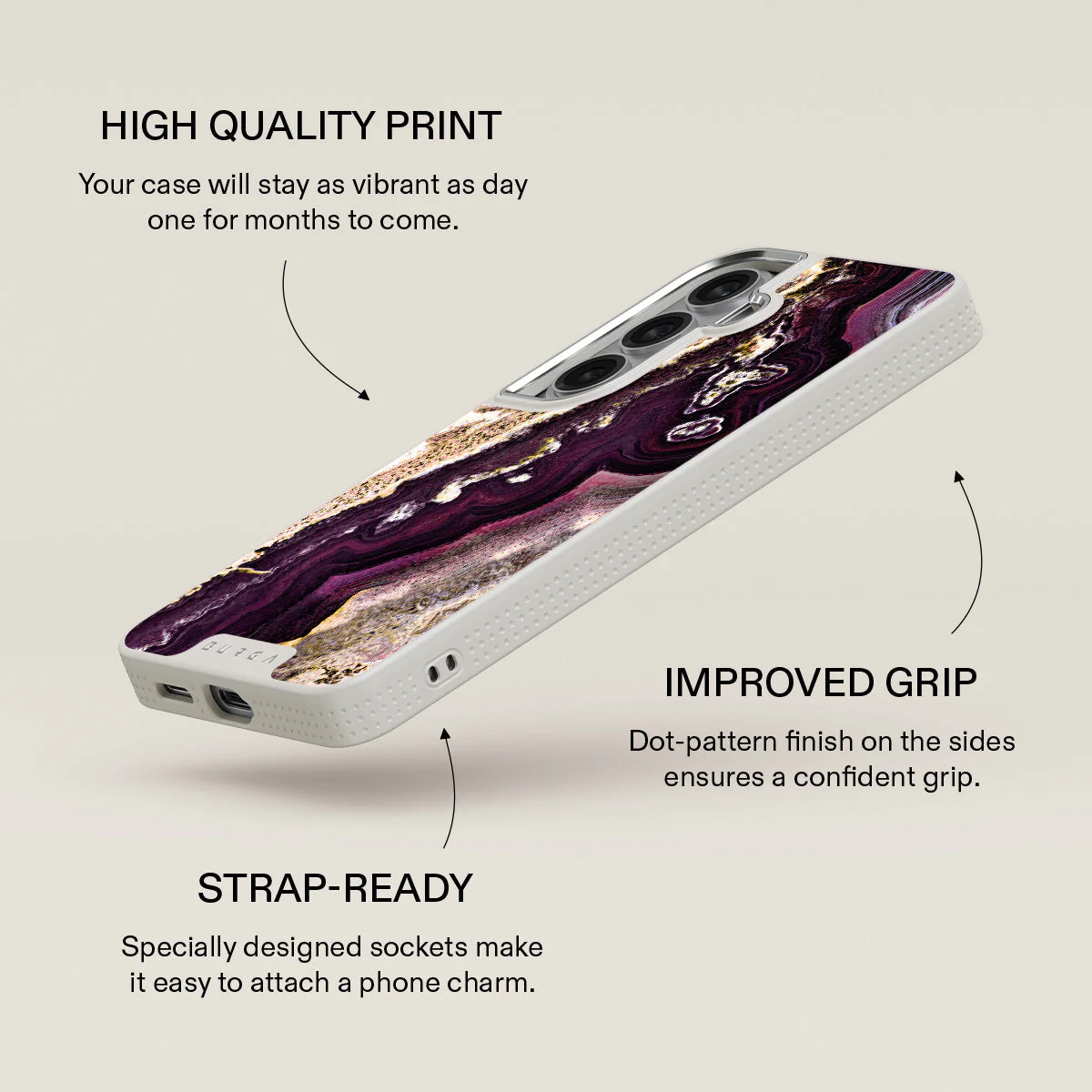 Purple Skies - Marble Samsung Galaxy S26 Plus Case - Image 37