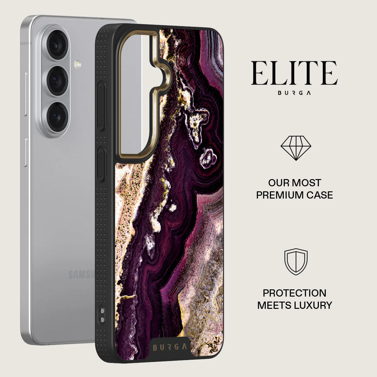 Purple Skies - Marble Samsung Galaxy S26 Plus Case - Image 6
