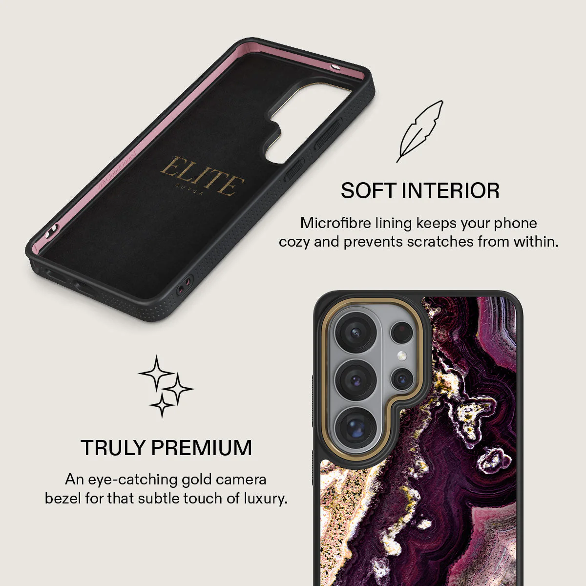 Purple Skies - Marble Samsung Galaxy S26 Ultra Case - Image 10
