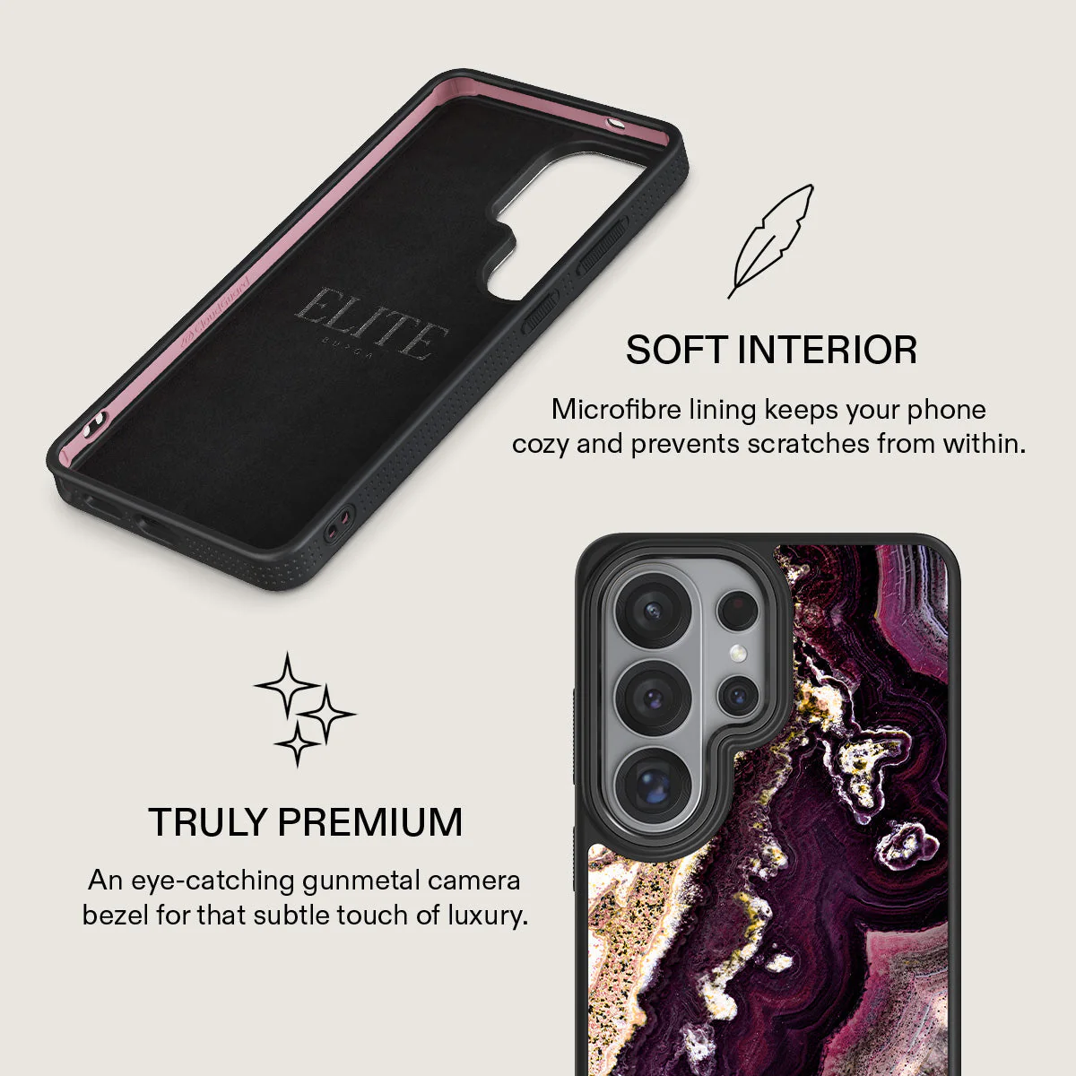 Purple Skies - Marble Samsung Galaxy S26 Ultra Case - Image 17