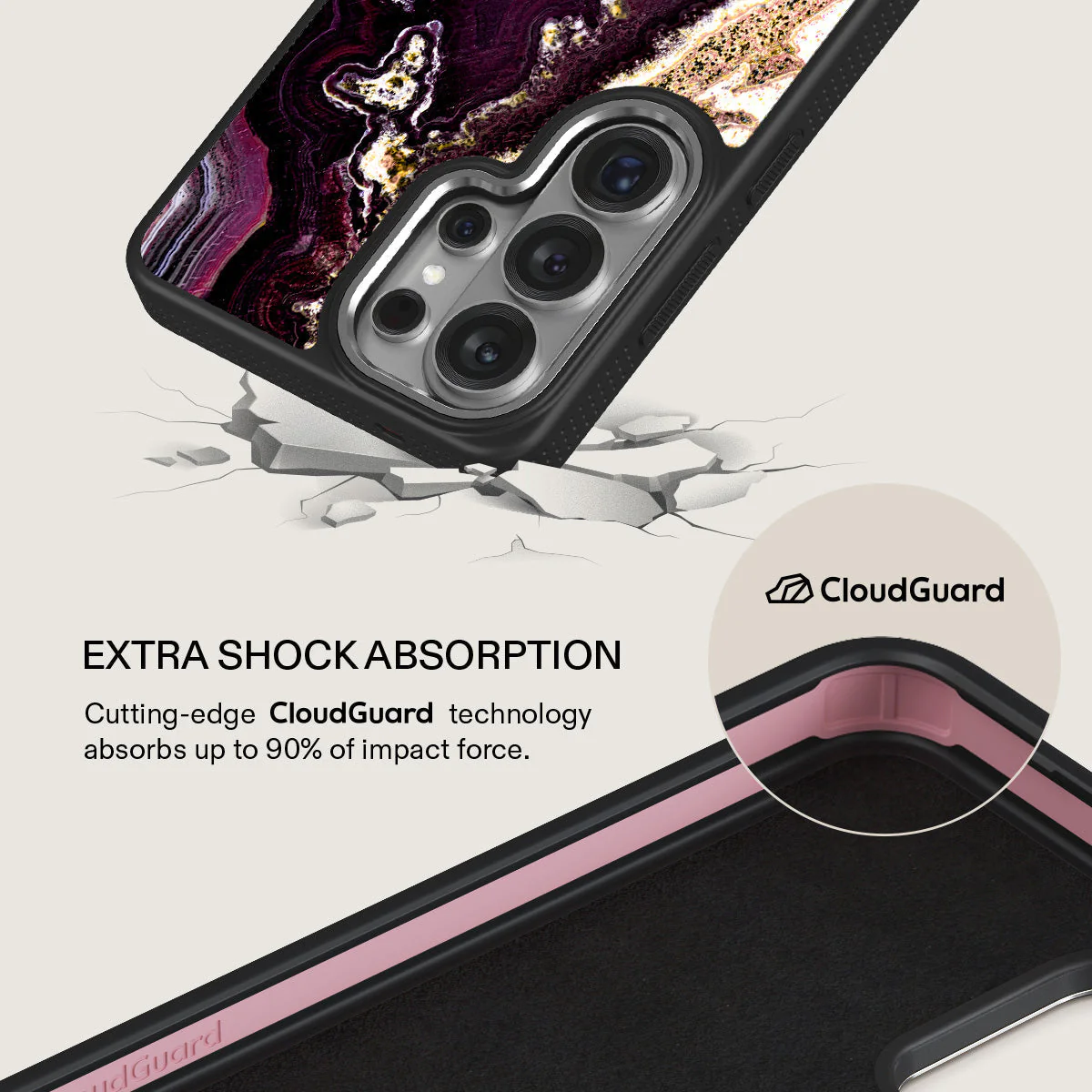 Purple Skies - Marble Samsung Galaxy S26 Ultra Case - Image 21