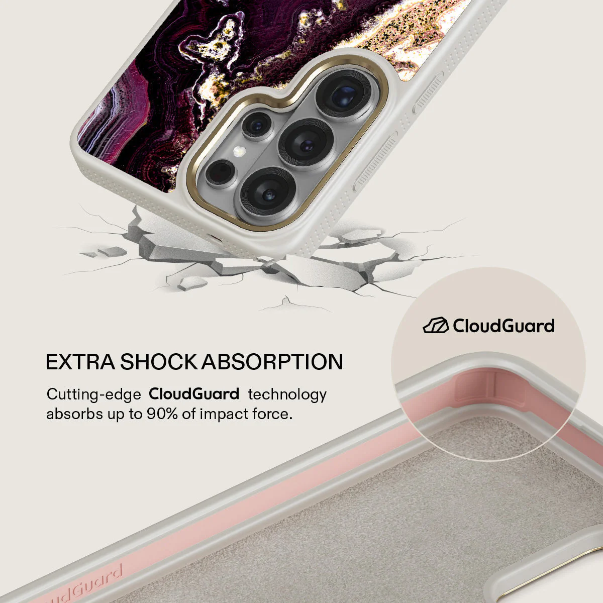 Purple Skies - Marble Samsung Galaxy S26 Ultra Case - Image 28