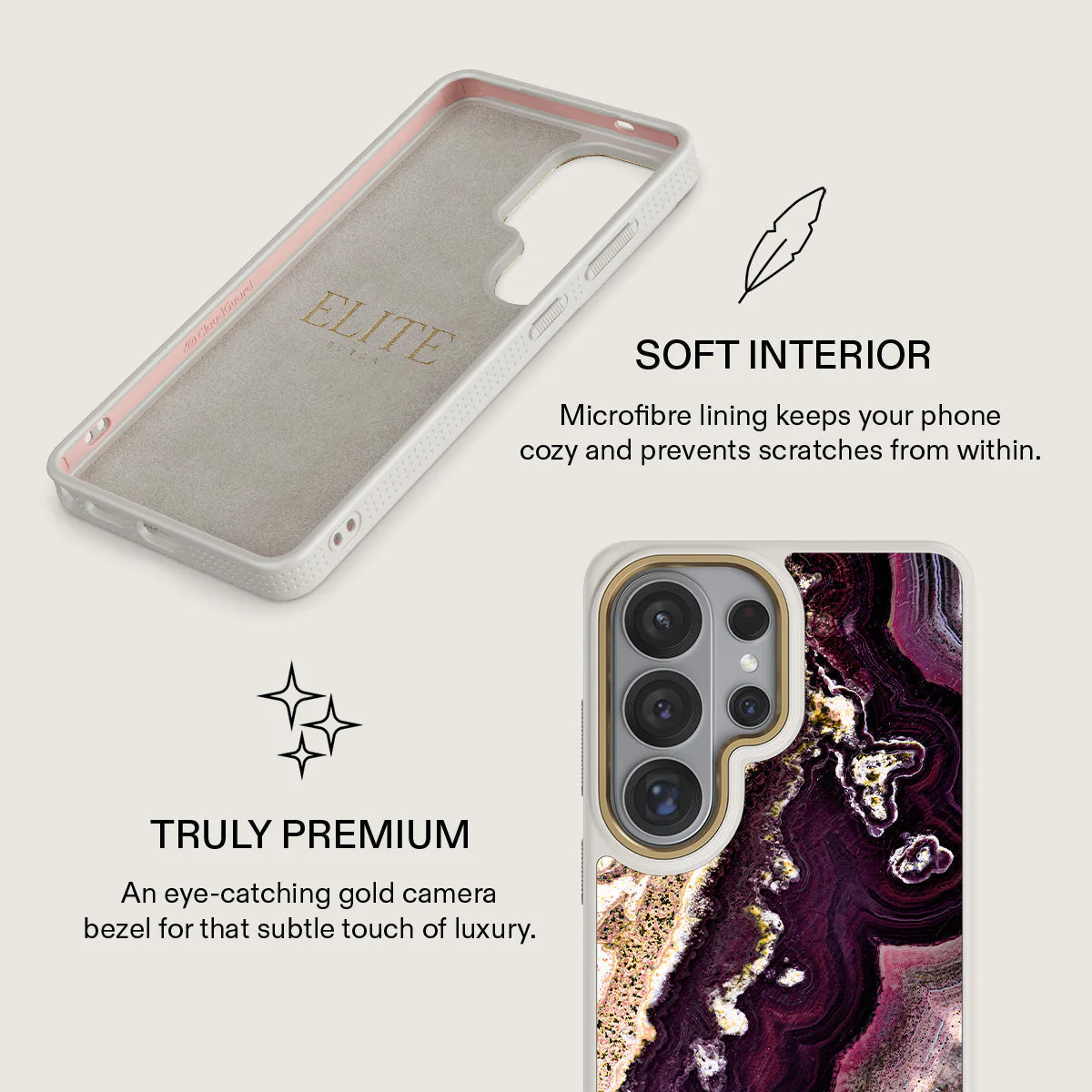 Purple Skies - Marble Samsung Galaxy S26 Ultra Case - Image 31
