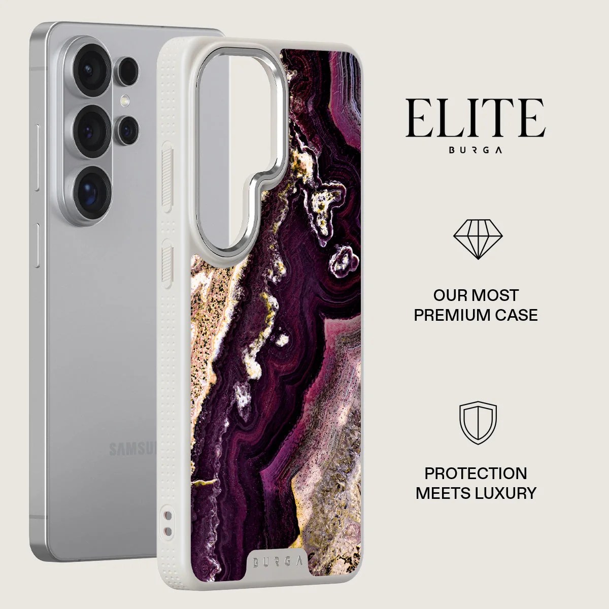 Purple Skies - Marble Samsung Galaxy S26 Ultra Case - Image 34