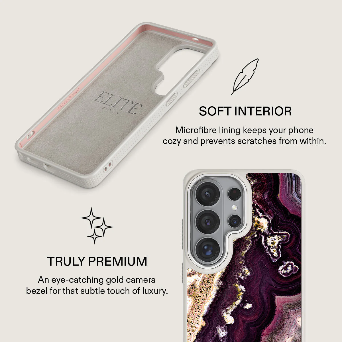 Purple Skies - Marble Samsung Galaxy S26 Ultra Case - Image 38