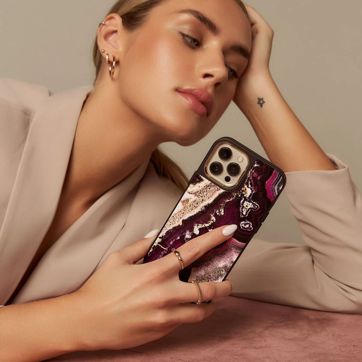Purple Skies - Marble Samsung Galaxy S26 Ultra Case - Image 47