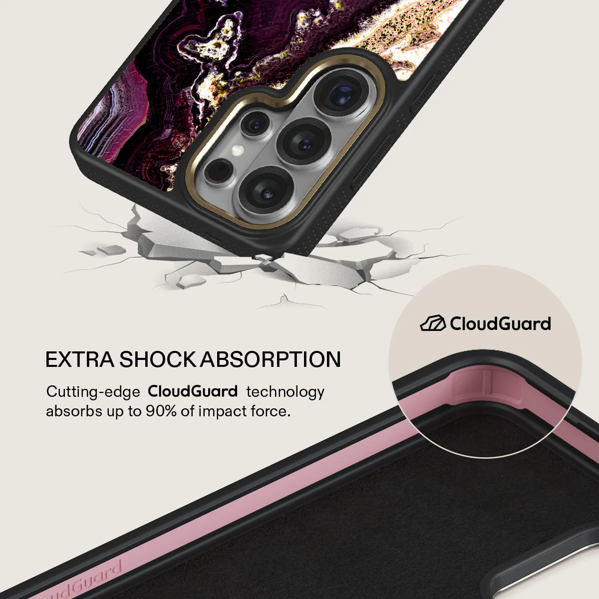 Purple Skies - Marble Samsung Galaxy S26 Ultra Case - Image 7