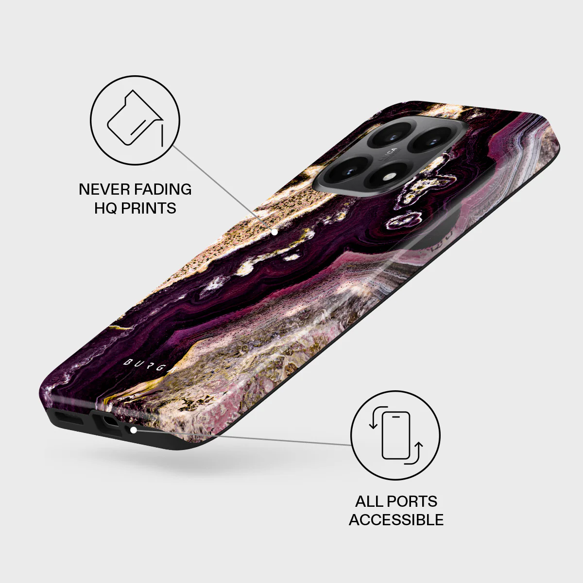 Purple Skies - Marble Xiaomi 15T Case - Image 3