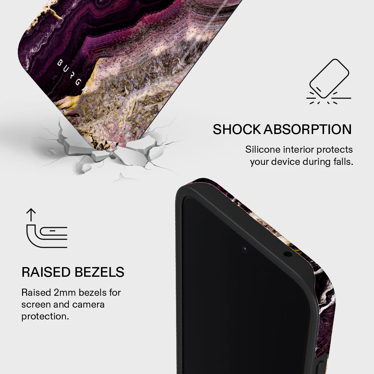 Purple Skies - Marble Xiaomi 15T Case - Image 4