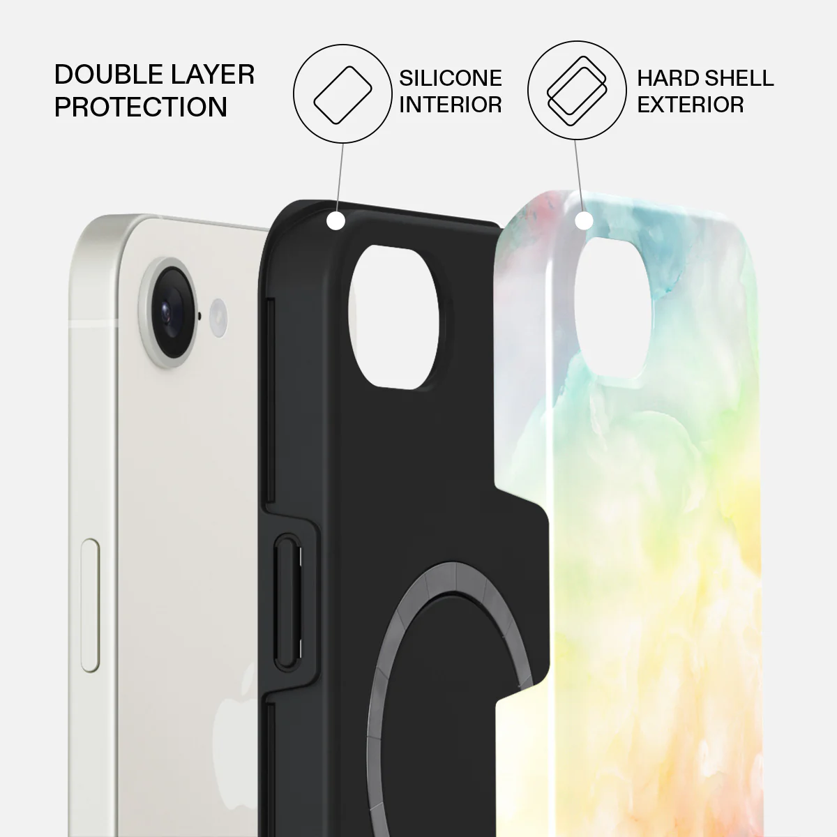 New Flame - Rainbow iPhone 17e Case - Image 2