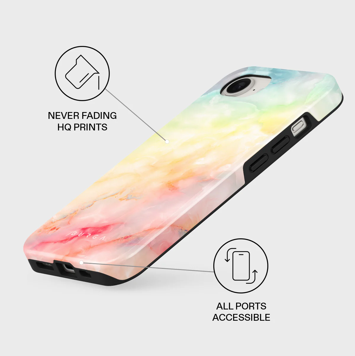 New Flame - Rainbow iPhone 17e Case - Image 3