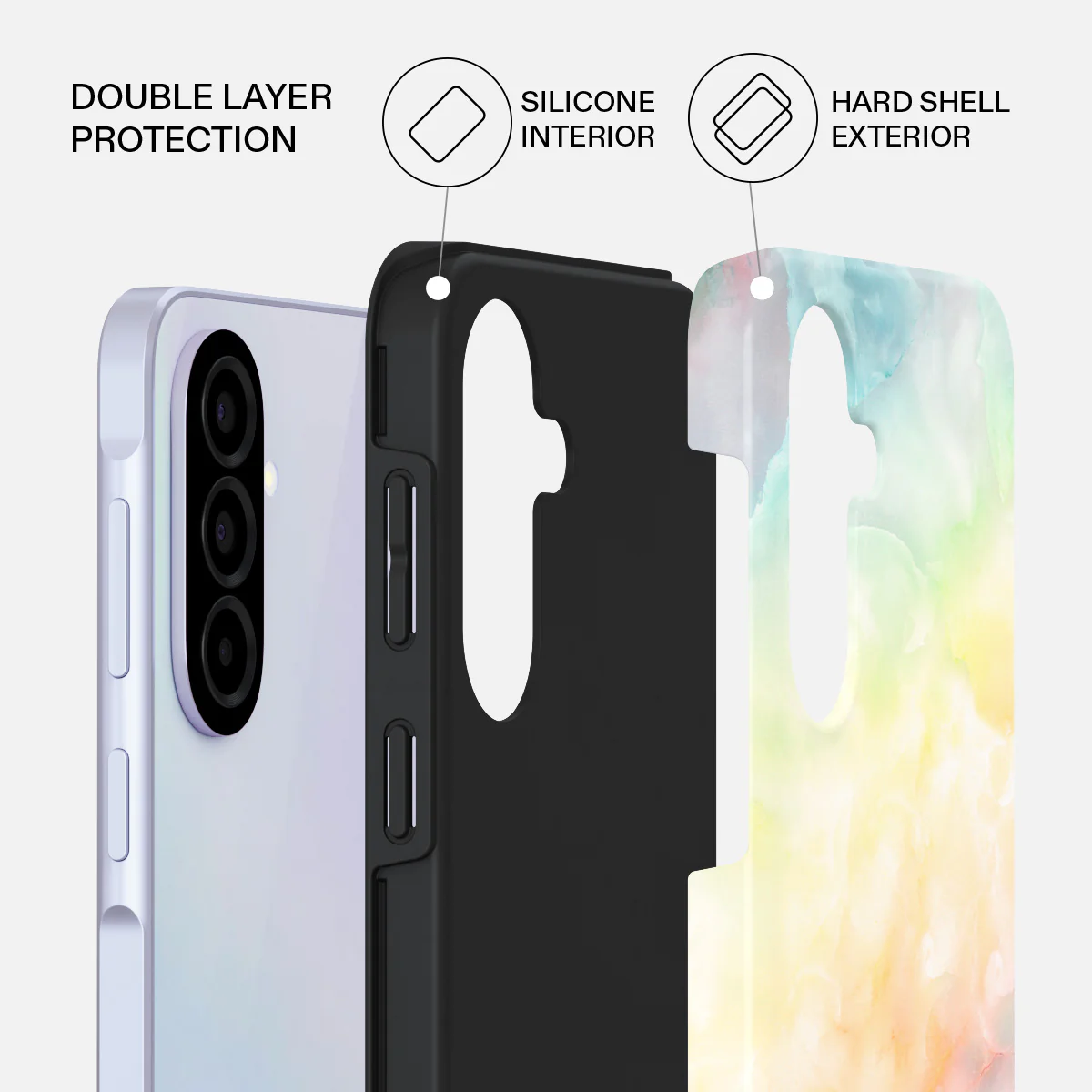 New Flame - Rainbow Samsung Galaxy A37 5G Case - Image 2