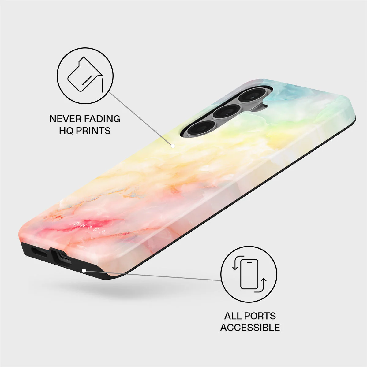 New Flame - Rainbow Samsung Galaxy S26 Plus Case - Image 3
