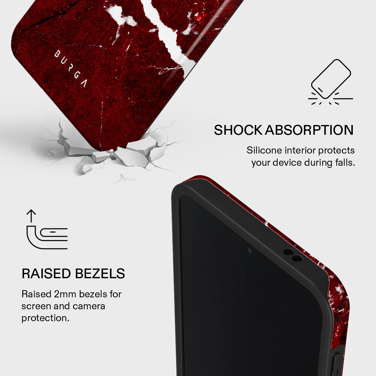 Iconic Red Ruby - Marble Samsung Galaxy A57 5G Case - Image 4
