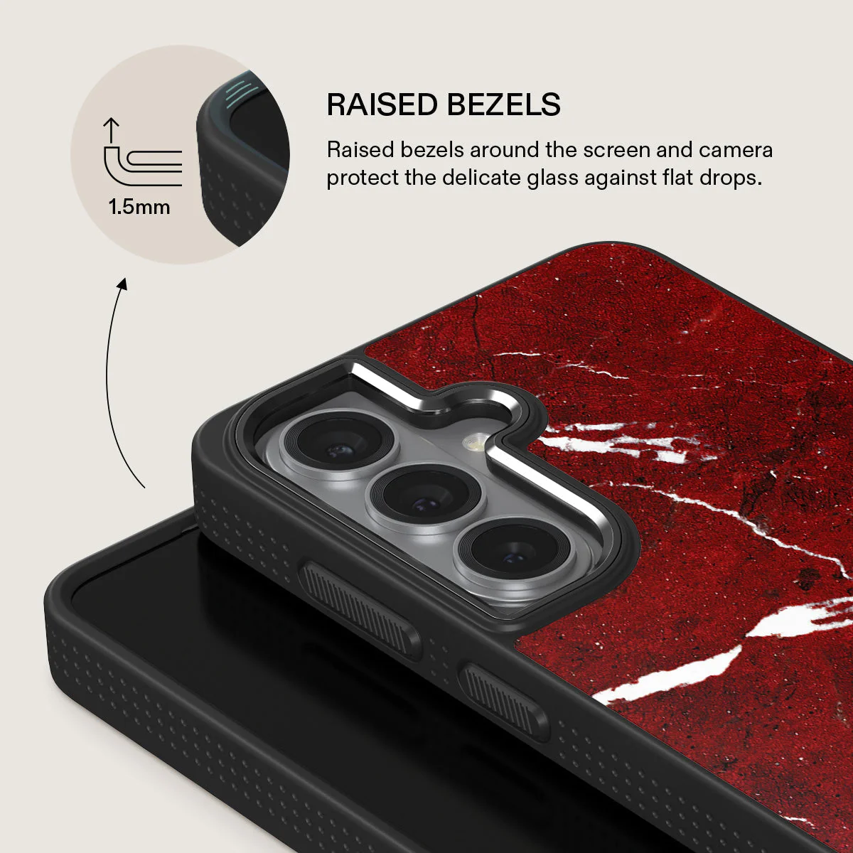 Iconic Red Ruby - Marble Samsung Galaxy S26 Case - Image 15