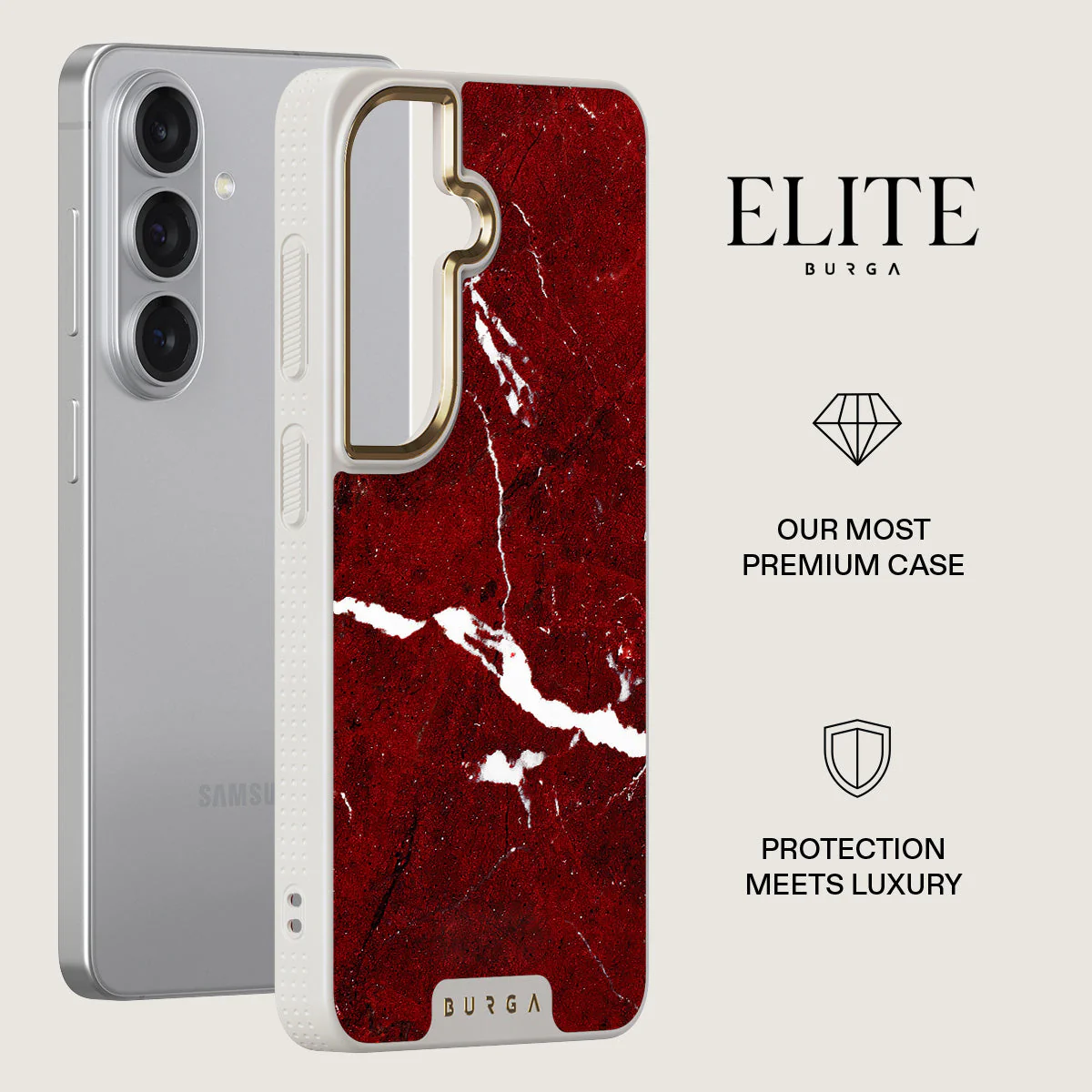 Iconic Red Ruby - Marble Samsung Galaxy S26 Case - Image 27