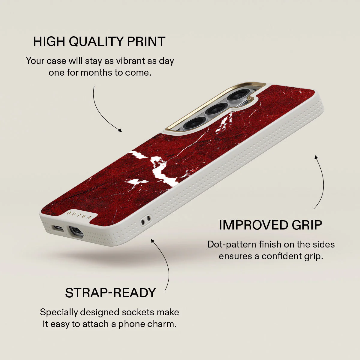Iconic Red Ruby - Marble Samsung Galaxy S26 Case - Image 30
