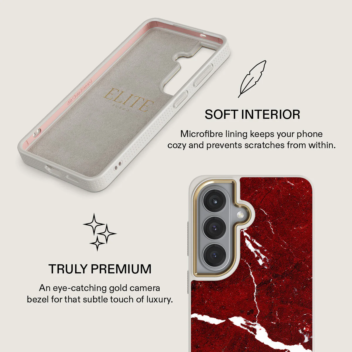 Iconic Red Ruby - Marble Samsung Galaxy S26 Case - Image 31