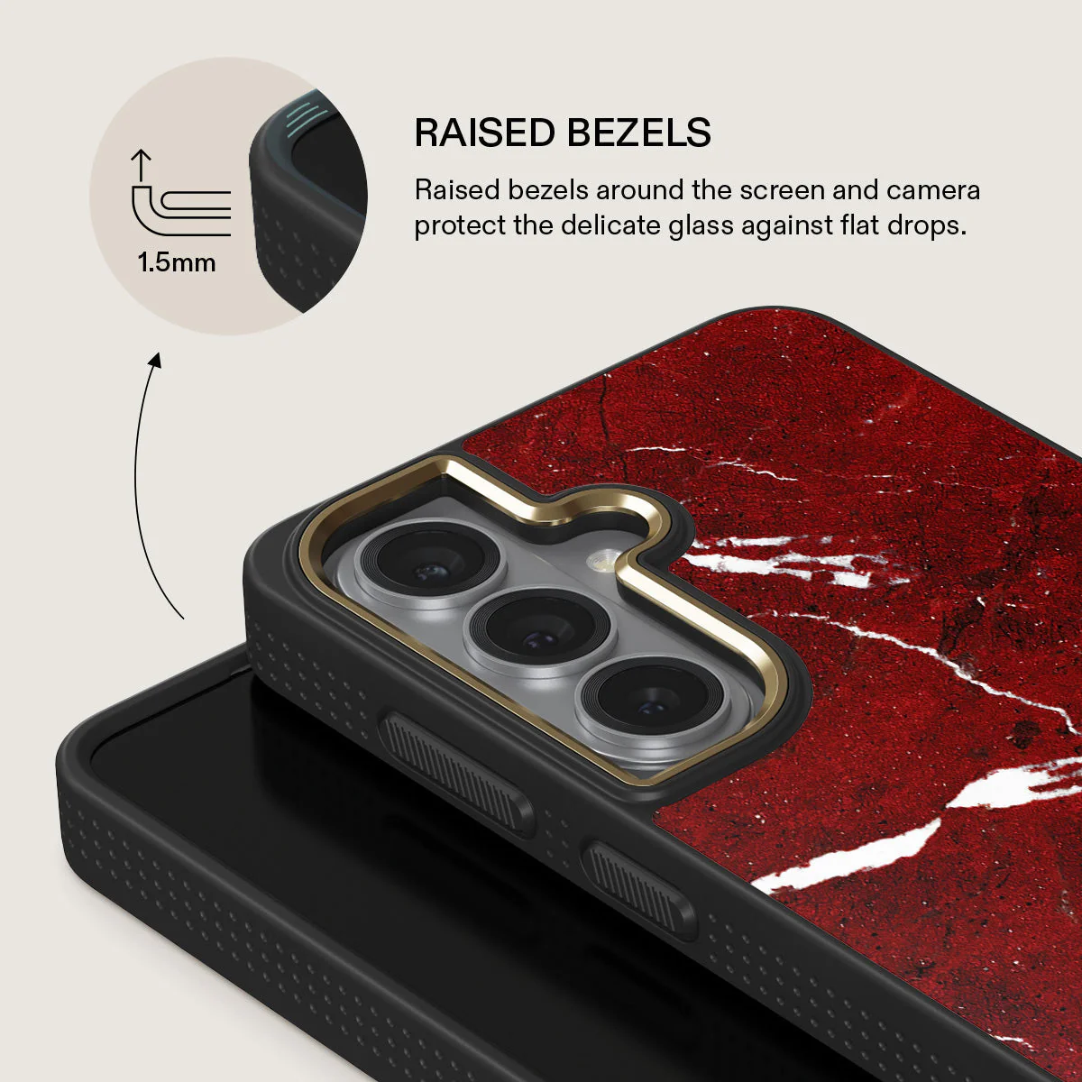 Iconic Red Ruby - Marble Samsung Galaxy S26 Case - Image 8