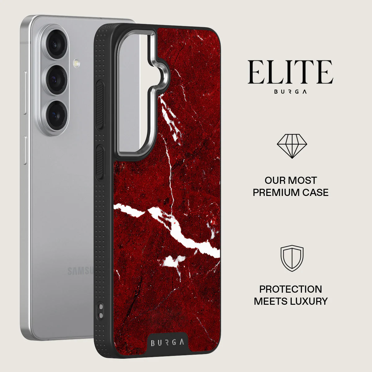 Iconic Red Ruby - Marble Samsung Galaxy S26 Plus Case - Image 20