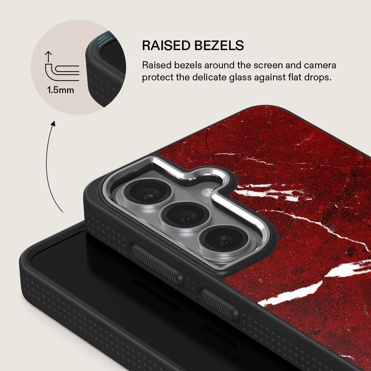 Iconic Red Ruby - Marble Samsung Galaxy S26 Plus Case - Image 22