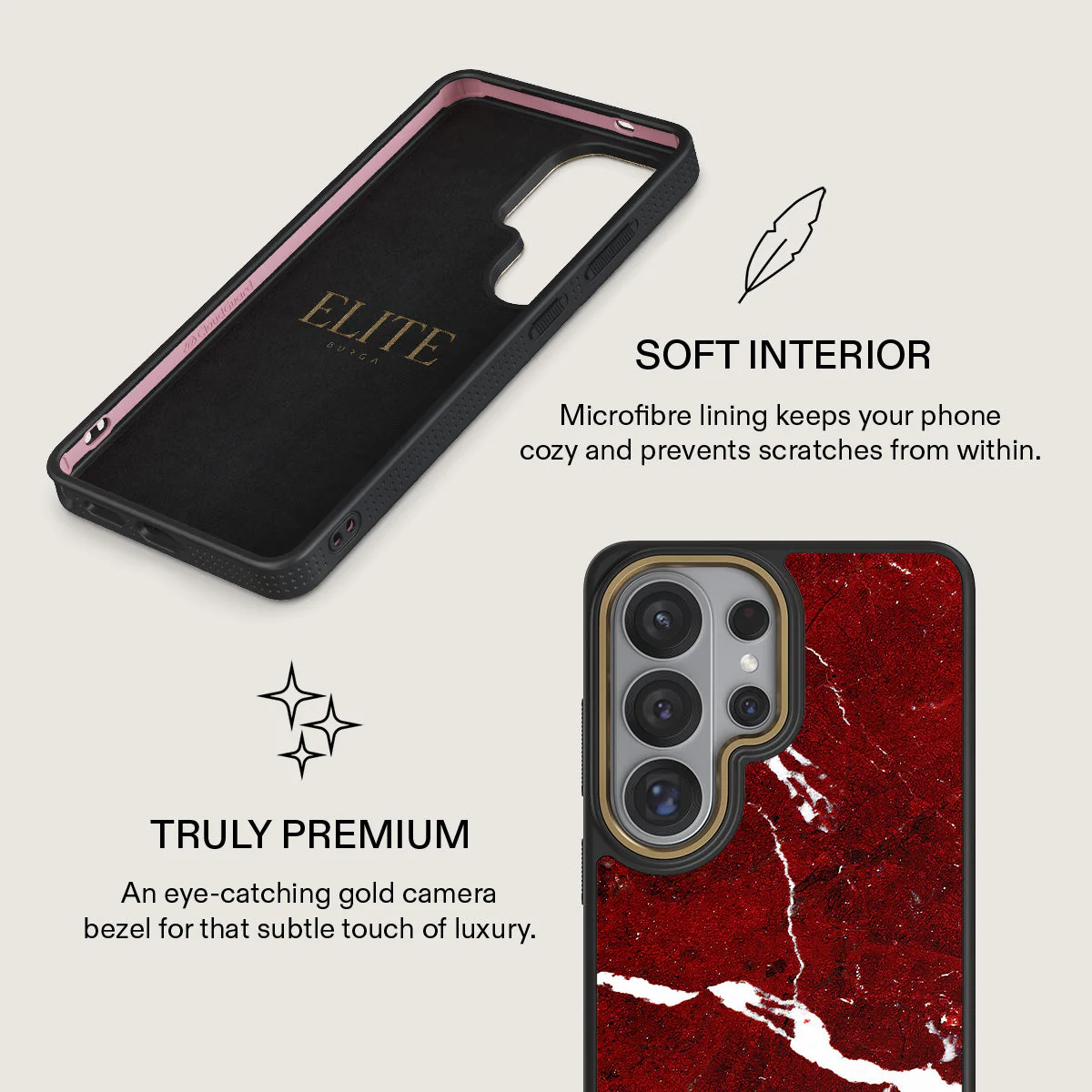 Iconic Red Ruby - Marble Samsung Galaxy S26 Ultra Case - Image 10