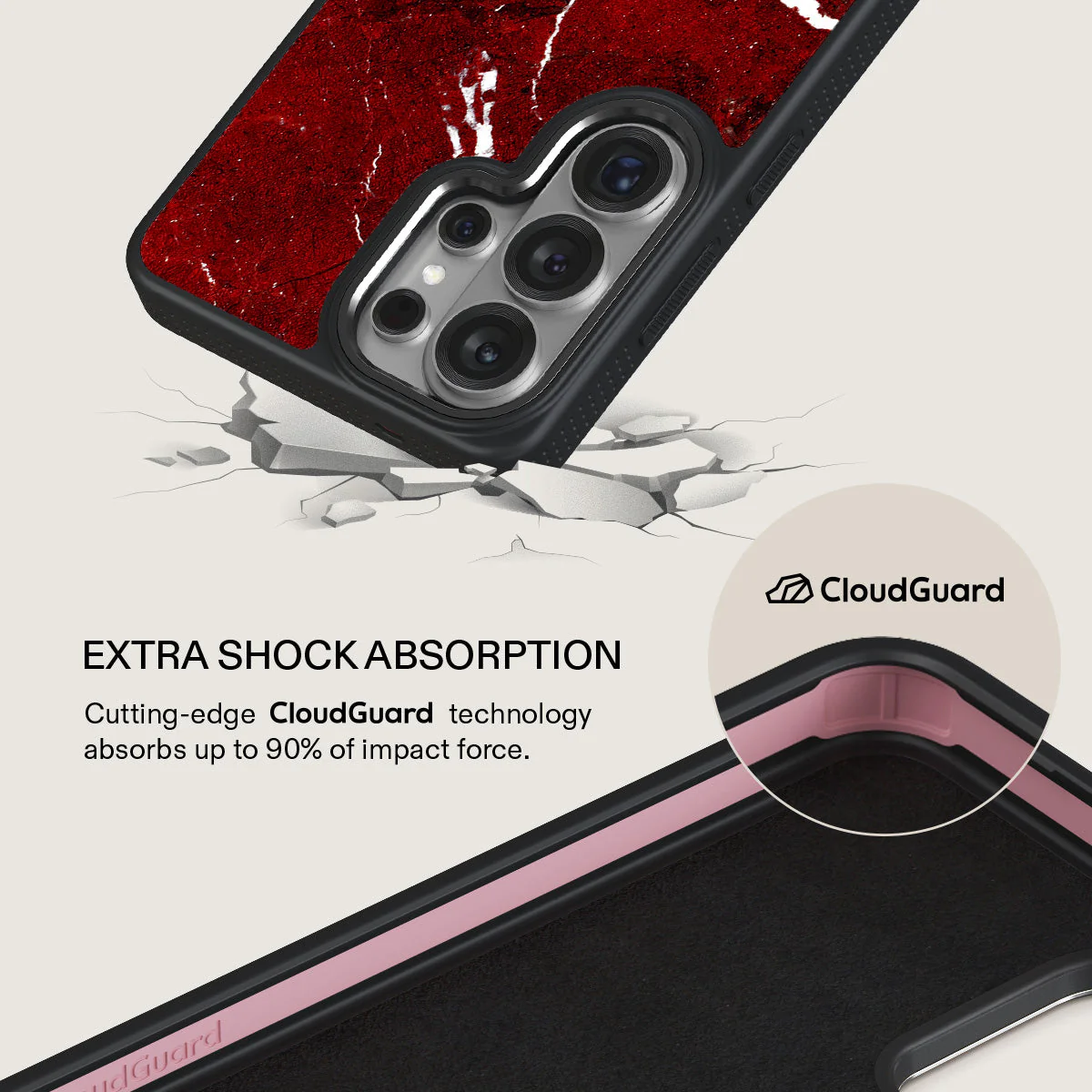 Iconic Red Ruby - Marble Samsung Galaxy S26 Ultra Case - Image 14