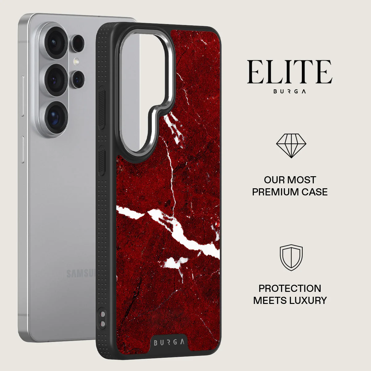 Iconic Red Ruby - Marble Samsung Galaxy S26 Ultra Case - Image 20