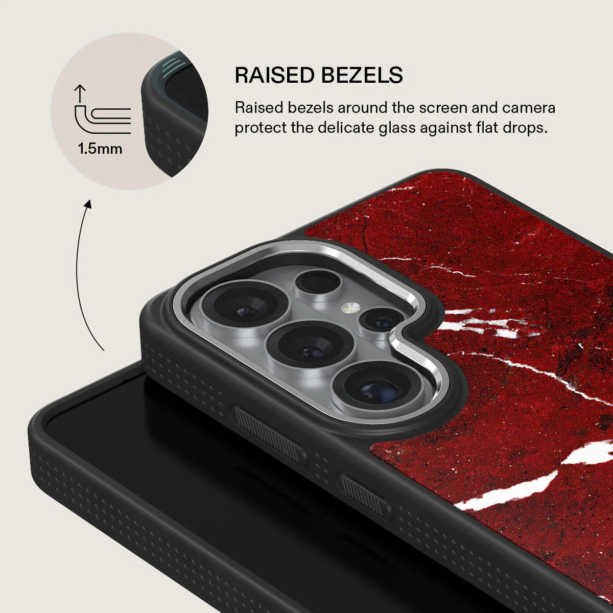 Iconic Red Ruby - Marble Samsung Galaxy S26 Ultra Case - Image 22