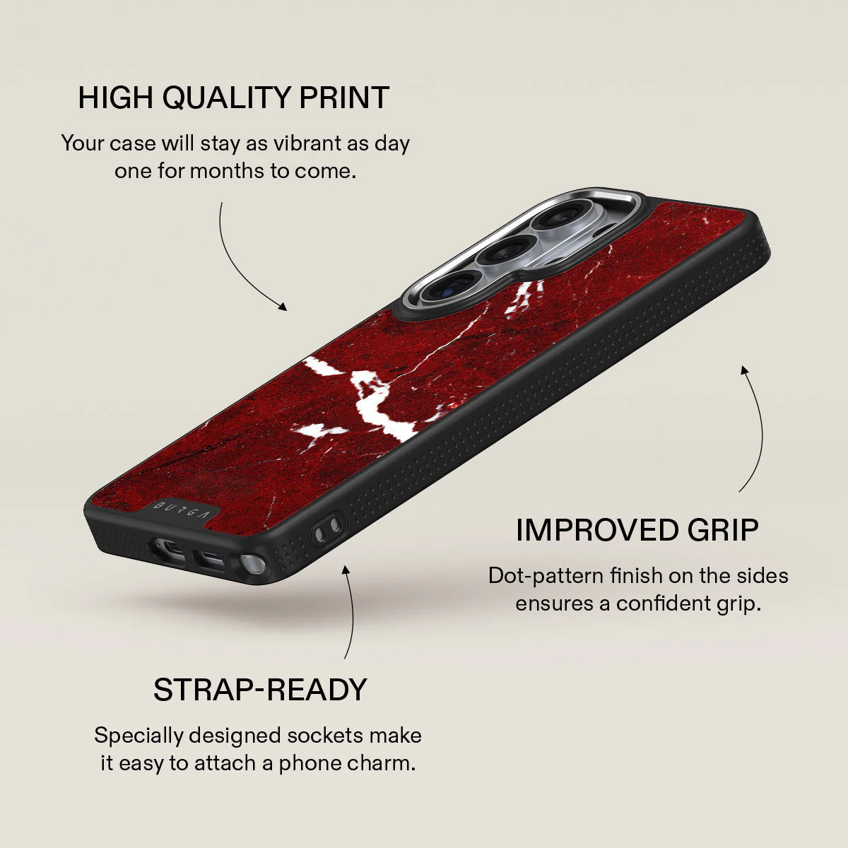 Iconic Red Ruby - Marble Samsung Galaxy S26 Ultra Case - Image 23