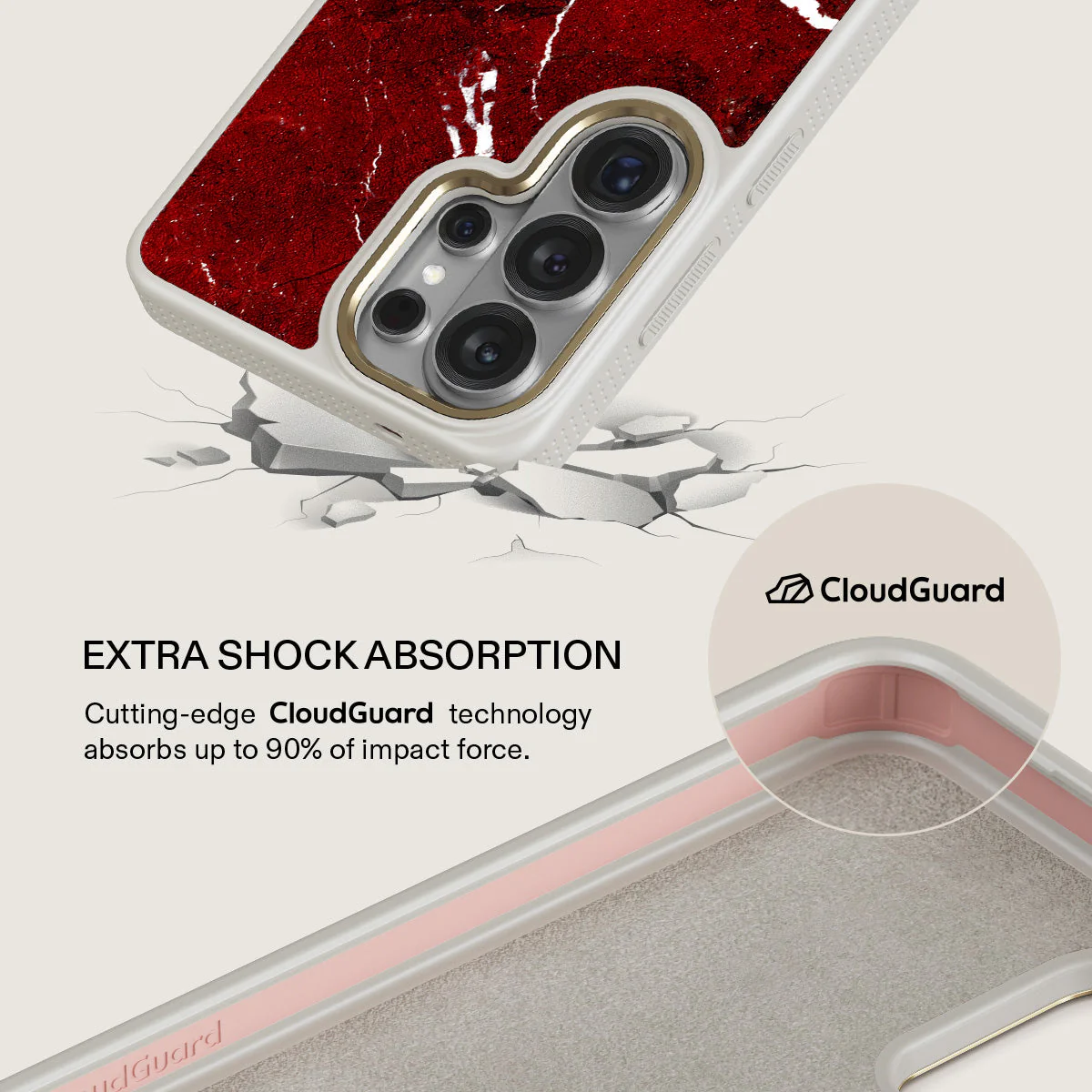 Iconic Red Ruby - Marble Samsung Galaxy S26 Ultra Case - Image 28