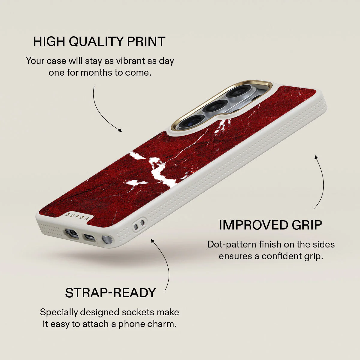 Iconic Red Ruby - Marble Samsung Galaxy S26 Ultra Case - Image 30