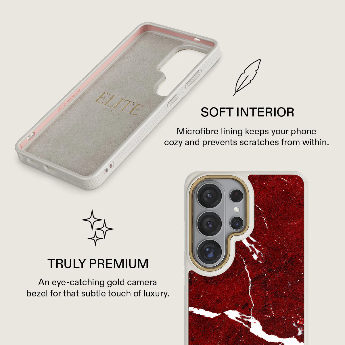 Iconic Red Ruby - Marble Samsung Galaxy S26 Ultra Case - Image 31