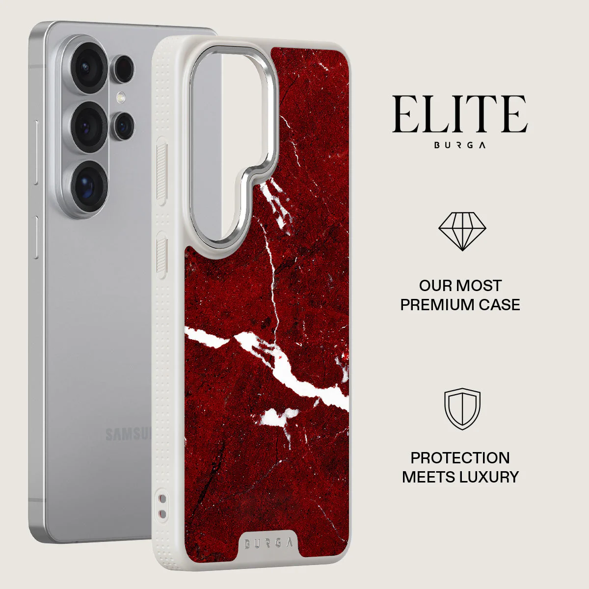 Iconic Red Ruby - Marble Samsung Galaxy S26 Ultra Case - Image 34